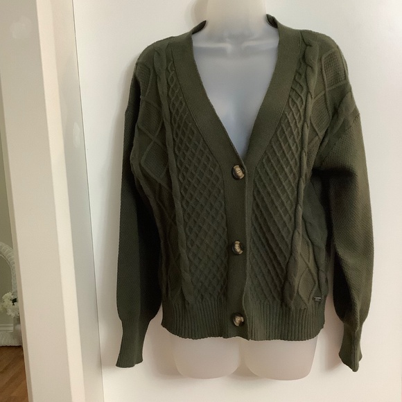 Gorgeous MEXX Cableknit Cardigan M/L 37-39 bust - Picture 1 of 9